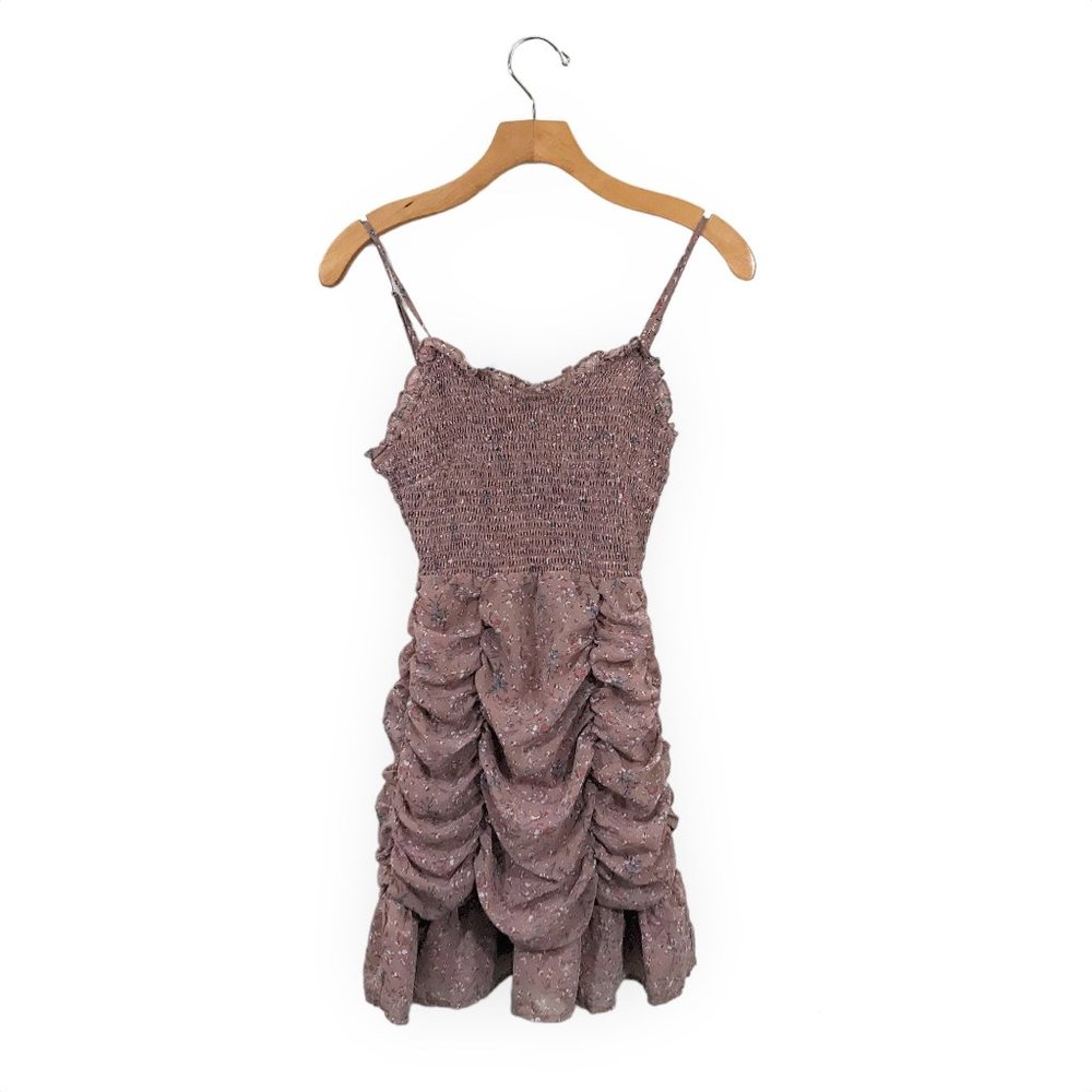Storia Floral Dress Smocked Sz S